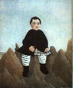 Henri Rousseau Boy on the Rocks Sweden oil painting reproduction